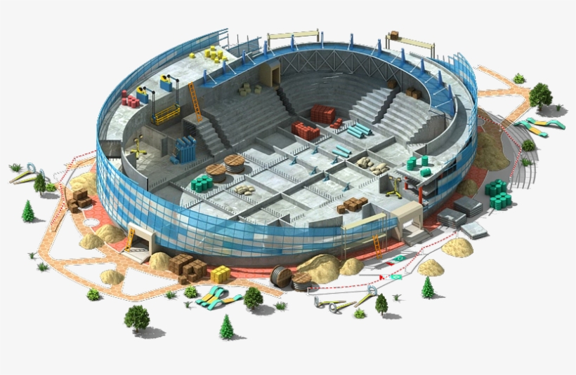 Hockey Arena Construction - Hockey, transparent png download