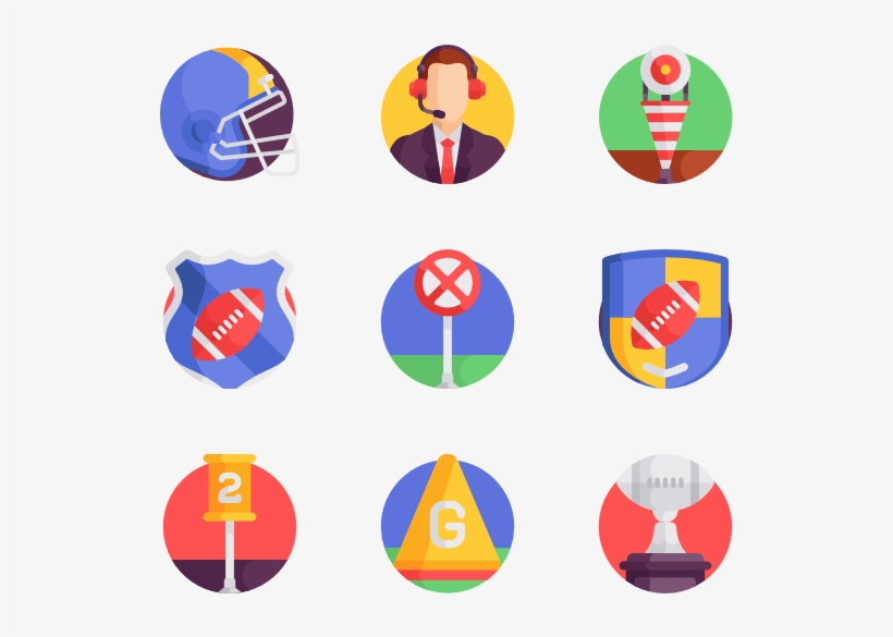 American Football - Flat Icon, transparent png download