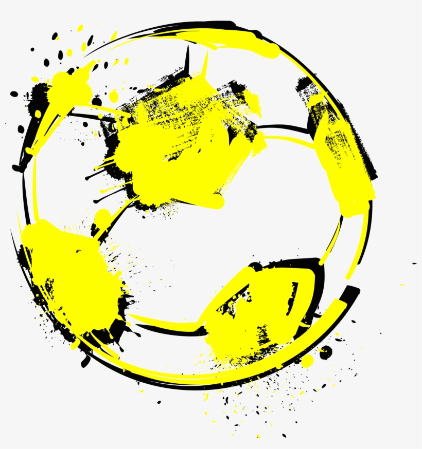 Football Clip Art Hand Painted Handpainted Transprent - Futbol Graffiti Png, transparent png download