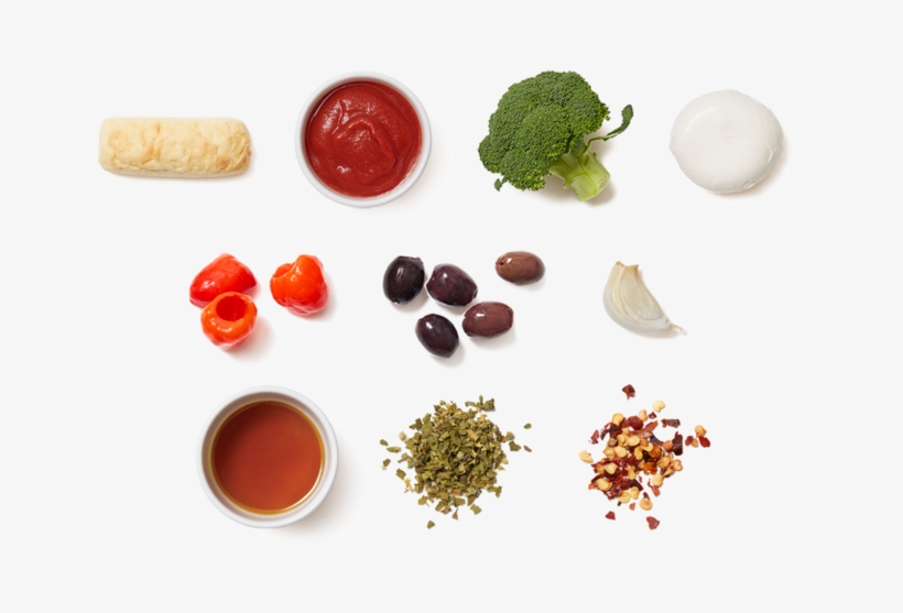 French Bread Pizzas With Olives, Peppers, & Fresh Mozzarella - Pizza, transparent png download