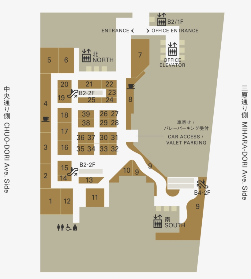 Floor Map Floor Information - 銀座 シックス フロア ガイド, transparent png download