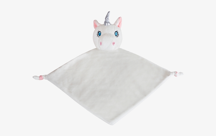 White Unicorn Cubby Comforter - Personalisable Baby Comforter - White Unicorn, transparent png download