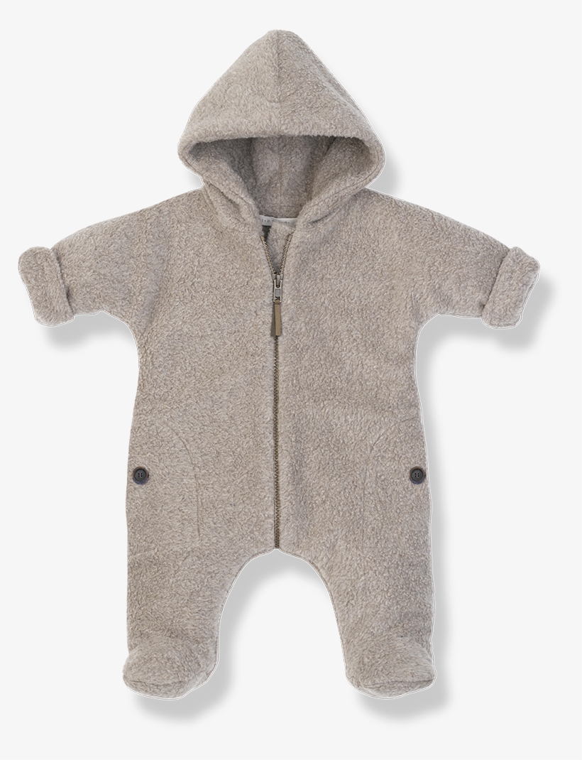 1 In The Family Baby Clothes - One More In The Family Kay Polar Suit Beige, transparent png download