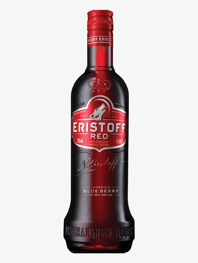 Eristoff Red Vodka, transparent png download