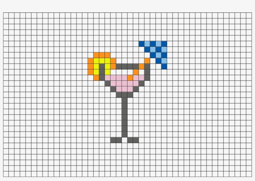 Cocktail Means Any Beverage That Contains Three Or - Pixel Art, transparent png download