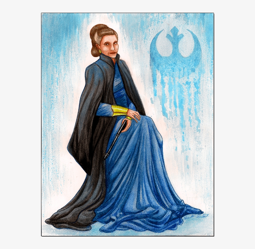 General Leia Organa - Vintage Clothing, transparent png download