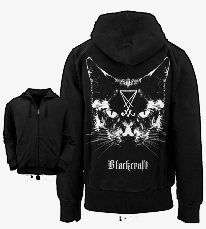 Blackcraft Cult Lucifer The Cat - Blackcraft Hoodie, transparent png download