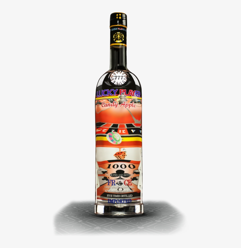 Lucky Player Vodka Candy Apple Bottle Shot - New Orleans, transparent png download