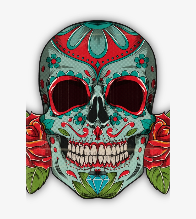 Carta La Latineria On Behance Sugar Skull Art, Sugar - Calavera, transparent png download