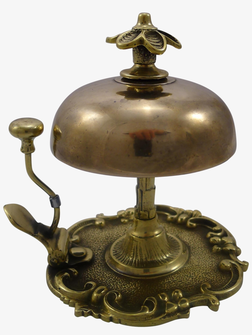 Antique English Brass Desk / Counter Bell C, transparent png download