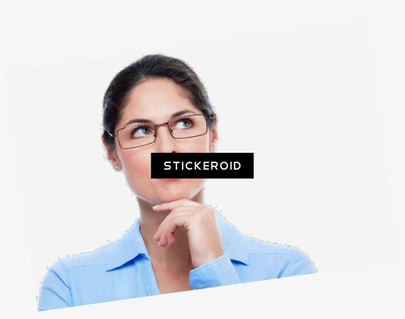 Thinking Woman - Businessperson, transparent png download
