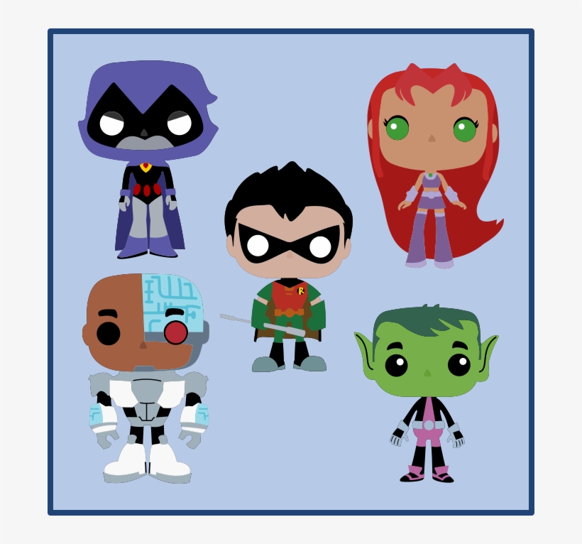 Teen Titans Fan Art Svgs - Jóvenes Titanes En Foami, transparent png download