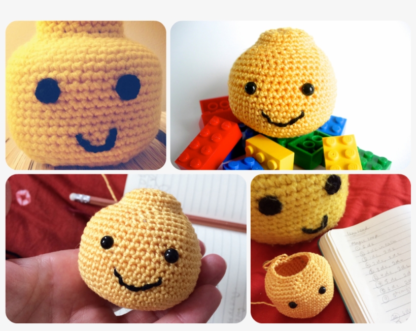 Love Legos Try This Lego Head By Vicki Brown Designs - Lego Crochet, transparent png download