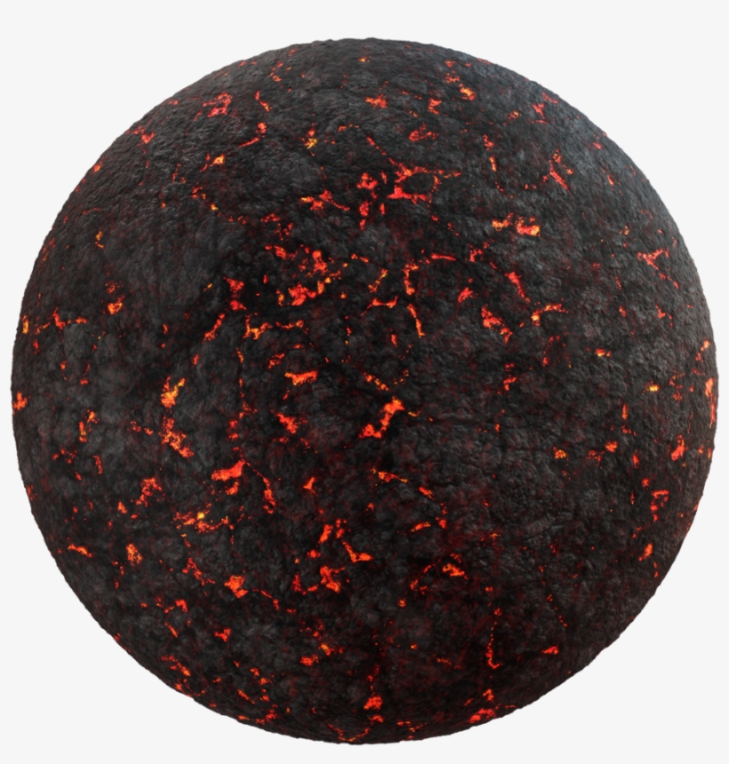 Lavacrackedlight001 Sphere - Sphere, transparent png download