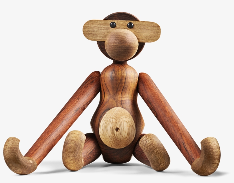 Teak And Limba - Kay Bojesen Wooden Animals - Monkey Medium (teak/limba), transparent png download
