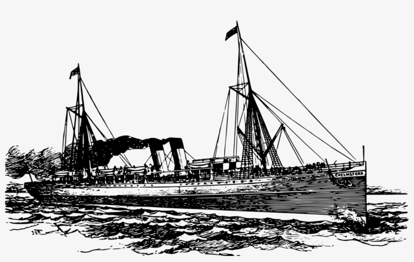 Image Royalty Free Steamboat Steamship Steam Engine - Steamship Clipart, transparent png download