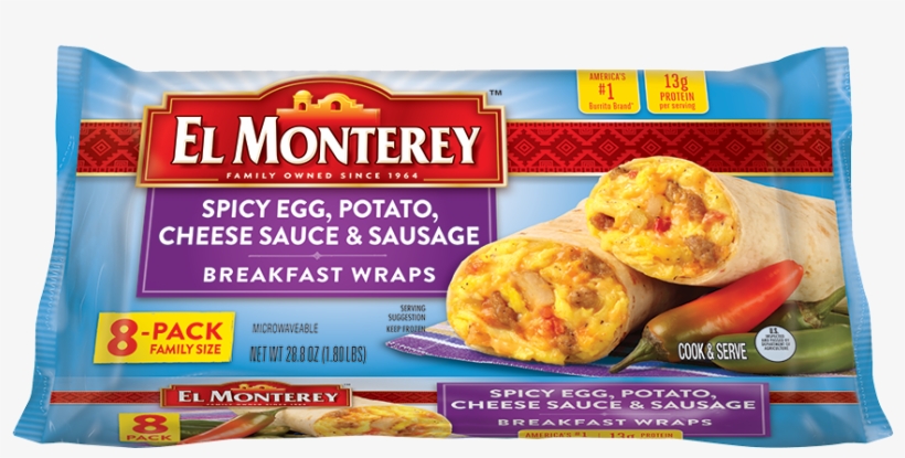 Click To Zoom - El Monterey Spicy Breakfast Burrito, transparent png download