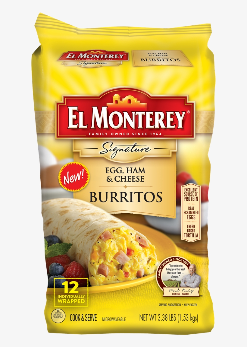 Click To Zoom - El Monterey Breakfast Burritos Ham, transparent png download