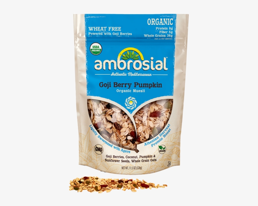 Goji Berry Pumpkin - Ambrosial Granola Ambrosial Rosemary Pecan Ancient, transparent png download