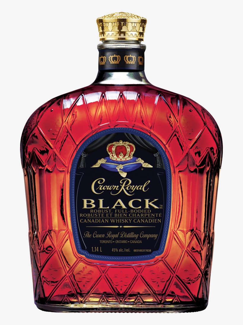 Crown Royal Black Canadian Whisky, transparent png download