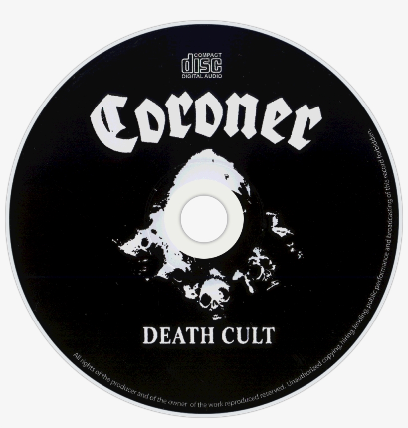 Coroner Death Cult Cd Disc Image, transparent png download