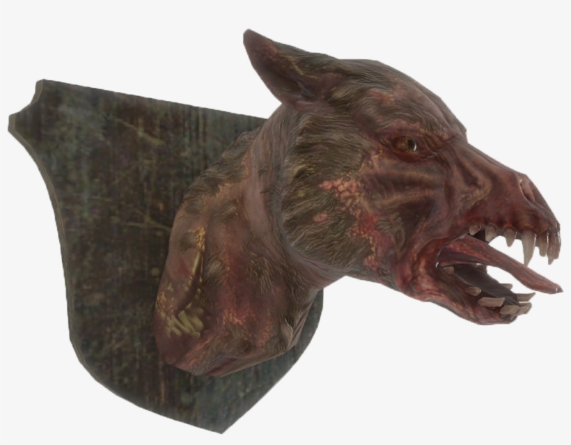 Fo4 Mounted Mongrel Head - Portable Network Graphics, transparent png download