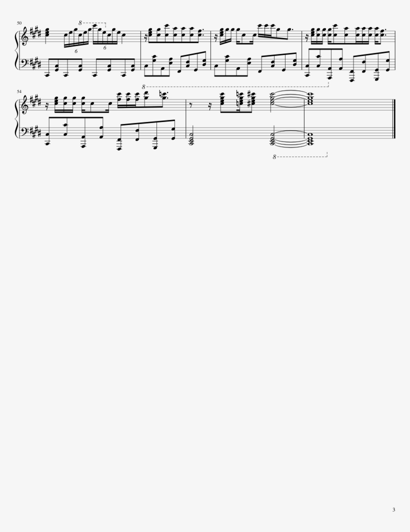 Kuusou Mesorogiwi Sheet Music Composed By Arranged - Kuusou Mesorogiwi, transparent png download