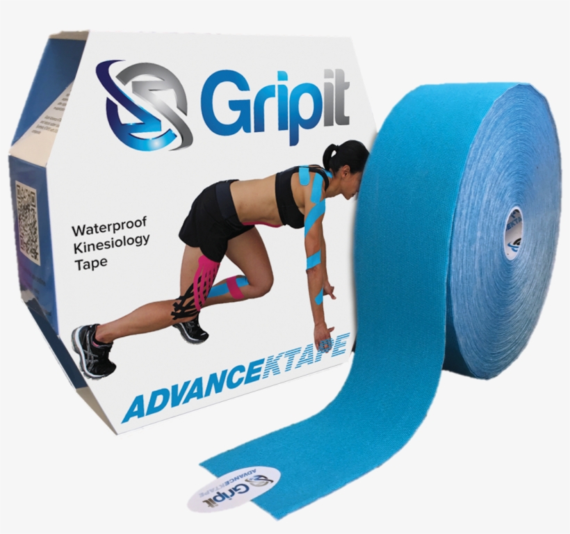 Gripit Original Ktape - Elastic Therapeutic Tape, transparent png download