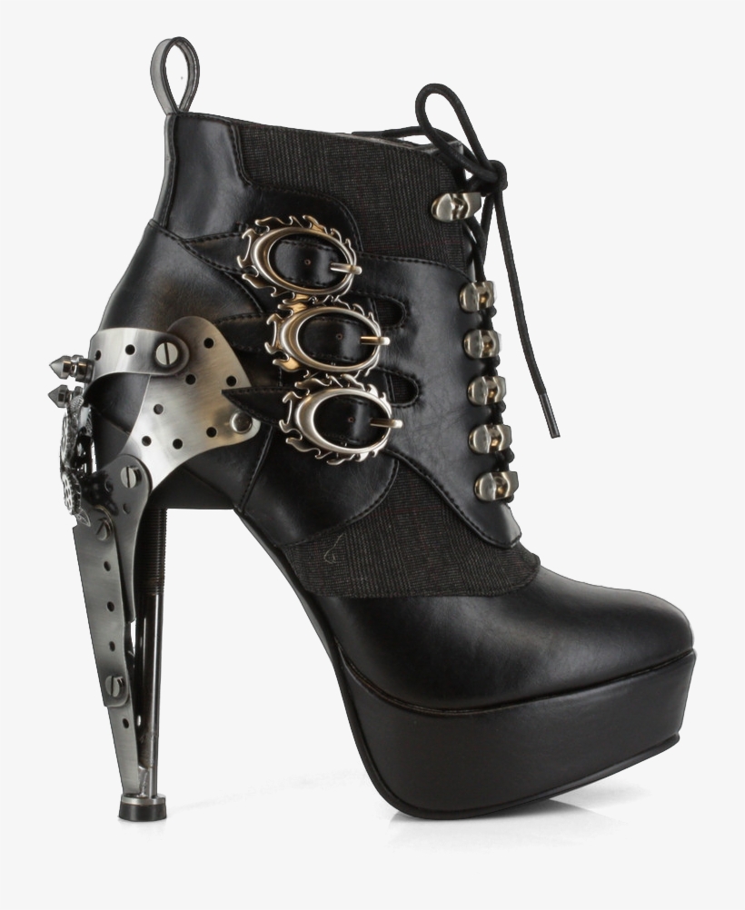 Oxford Black - Hades Shoes Oxford Black Boots - 6 / Black, transparent png download
