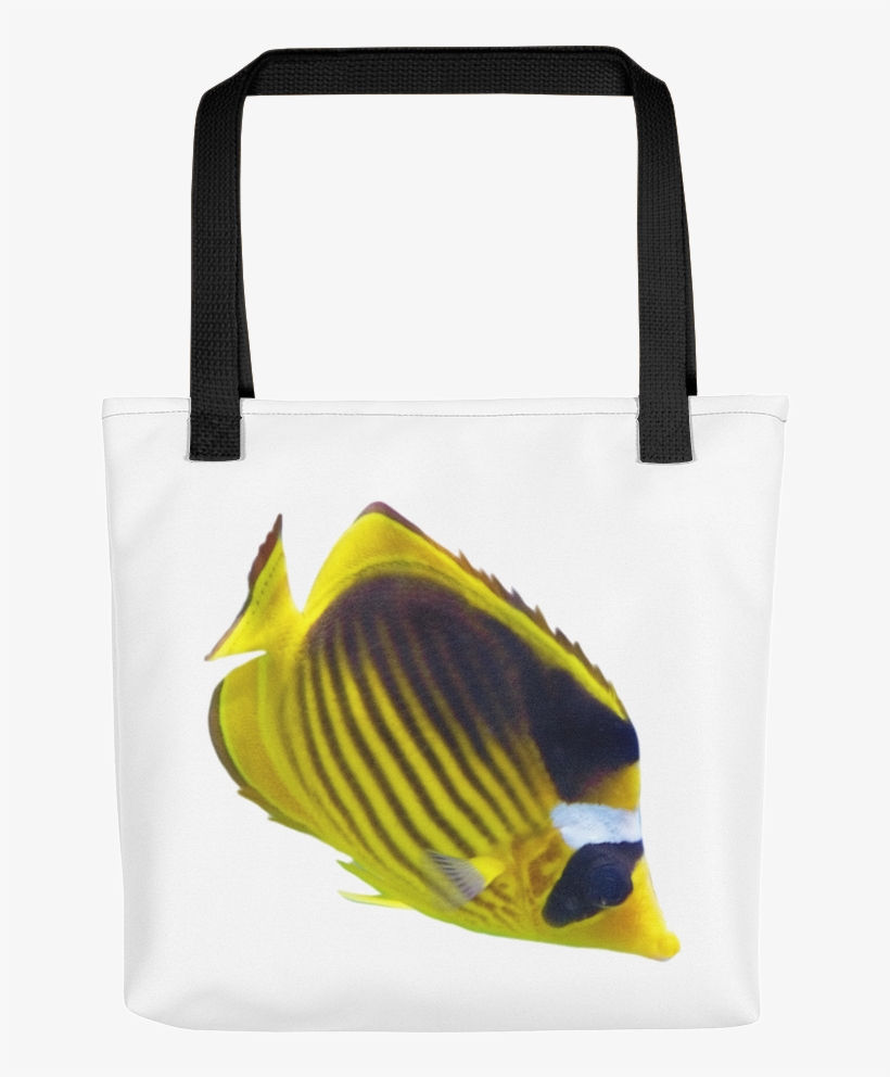 Butterfly-fish Print Tote Bag - Tote Bag, transparent png download