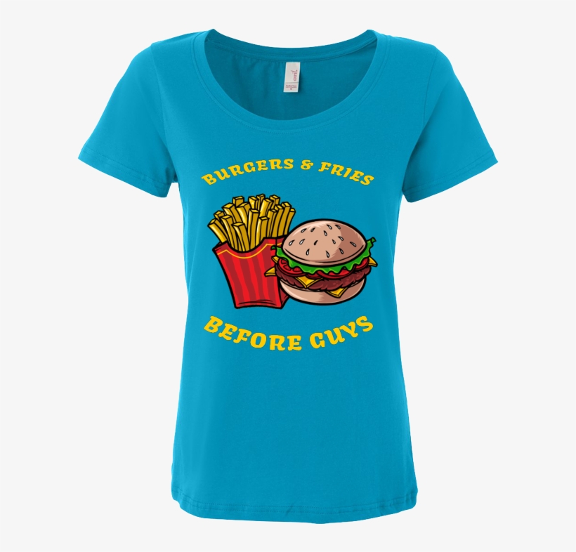 Burgers And Fries Before Guys - Футболка Сестре, transparent png download