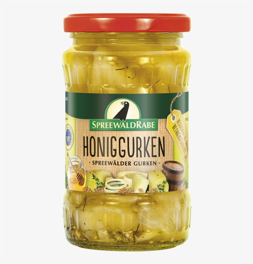 Gherkin Bits With Honey 370 Ml - Gewürzgurken Von Spreewald-rabe (370 Ml Glas) (9,14€/1kg), transparent png download