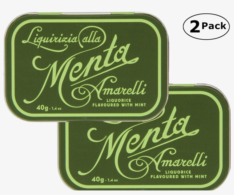 Pastilles Of Pure Liquorice Hard Candy - Italian Liquorice Amarelli Favette Mint Tin 40g, transparent png download