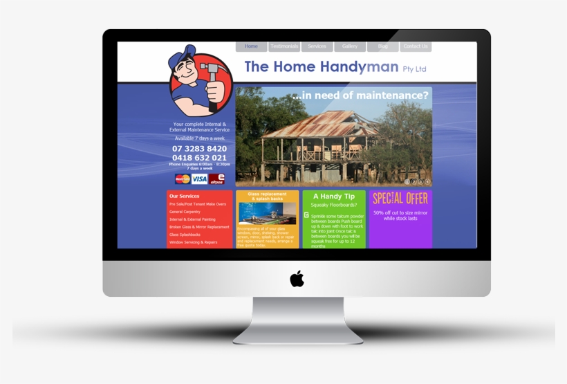 The Home Handyman Website Development - Design, transparent png download
