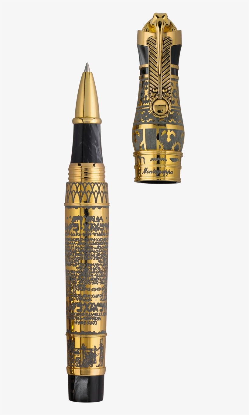 Ancient Civilisation “thoth” Rollerball Pen, Gold - Montegrappa Thoth Rollerball Pen, Gold, Limited Edition,, transparent png download