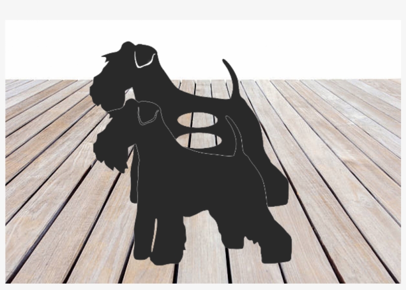 Miniature Schnauzer Dog Metal Floor Standing Garden - Schnauzer, transparent png download