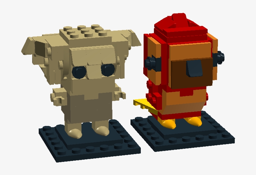 "creatures" Dobby And Felix Brickheadz - Construction Set Toy, transparent png download