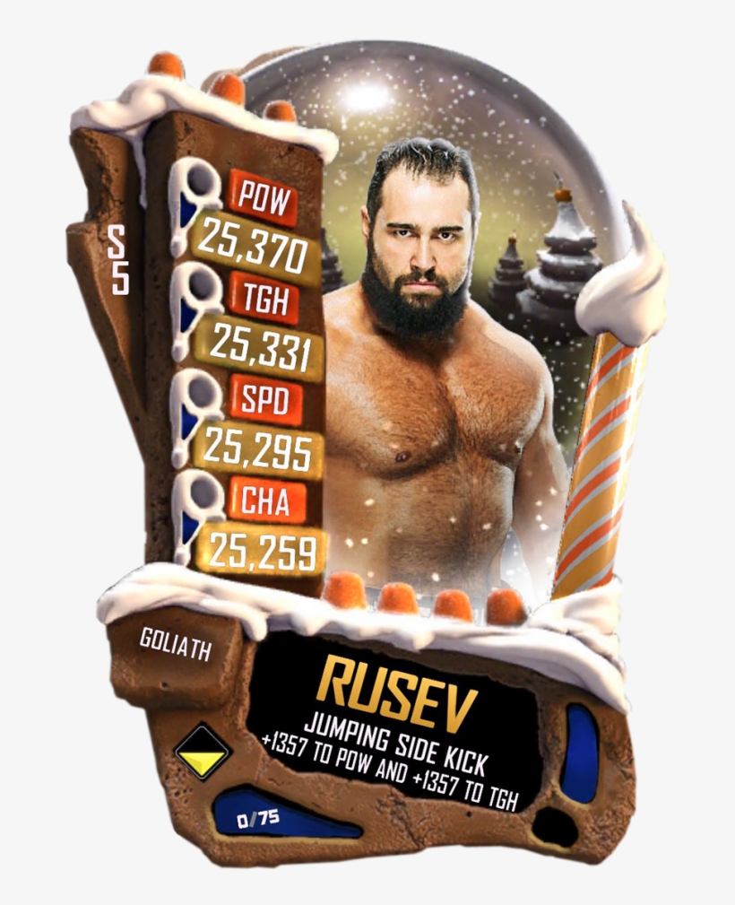Rusev S5 20 Goliath Christmas - Barechested, transparent png download