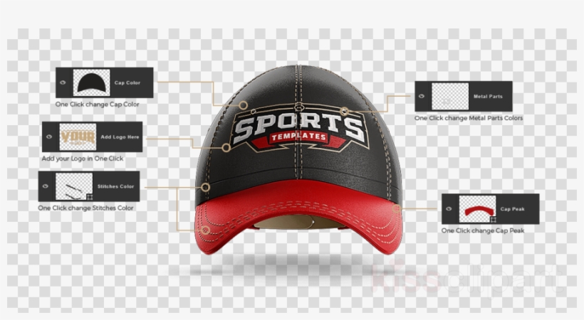 Baseball Cap Clipart Helmet Cap T-shirt - Baseball Cap, transparent png download