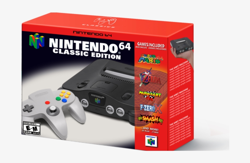 Nintendo 64 Classic Patent Detected - Nintendo 64 Classic Edition, transparent png download
