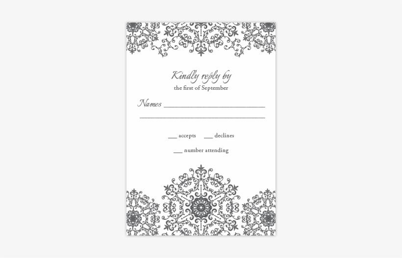 Modern Glamour - Rsvp - Paper, transparent png download