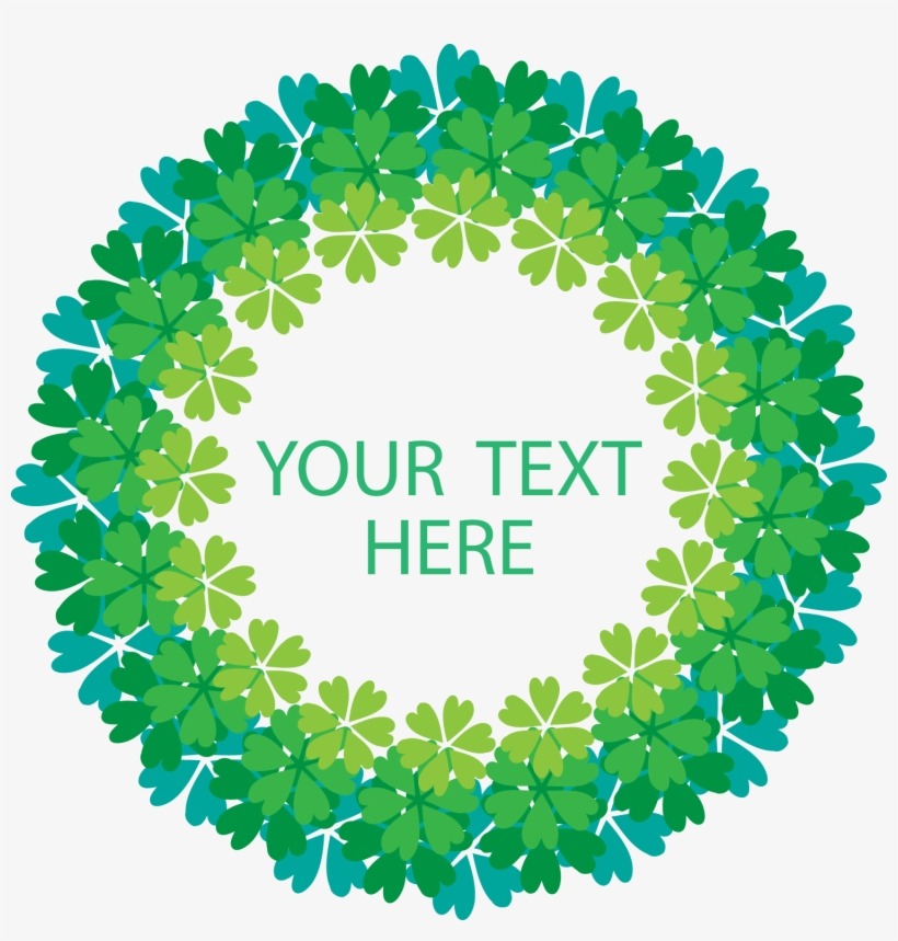 Png Library Download Four Leaf Clover Clip Art Circular - Leaf Geraphic Design, transparent png download