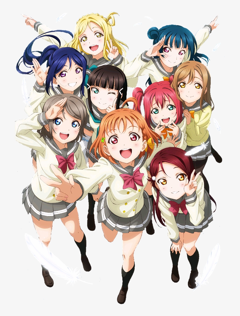 Report Abuse - Love Live Aqours Transparent, transparent png download