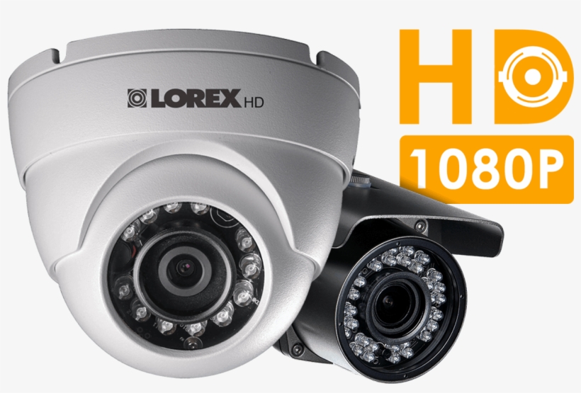 1080p Hd Security Cameras - Lorex By Flir Lne4162b 4mp Outdoor Network Turret Camera, transparent png download