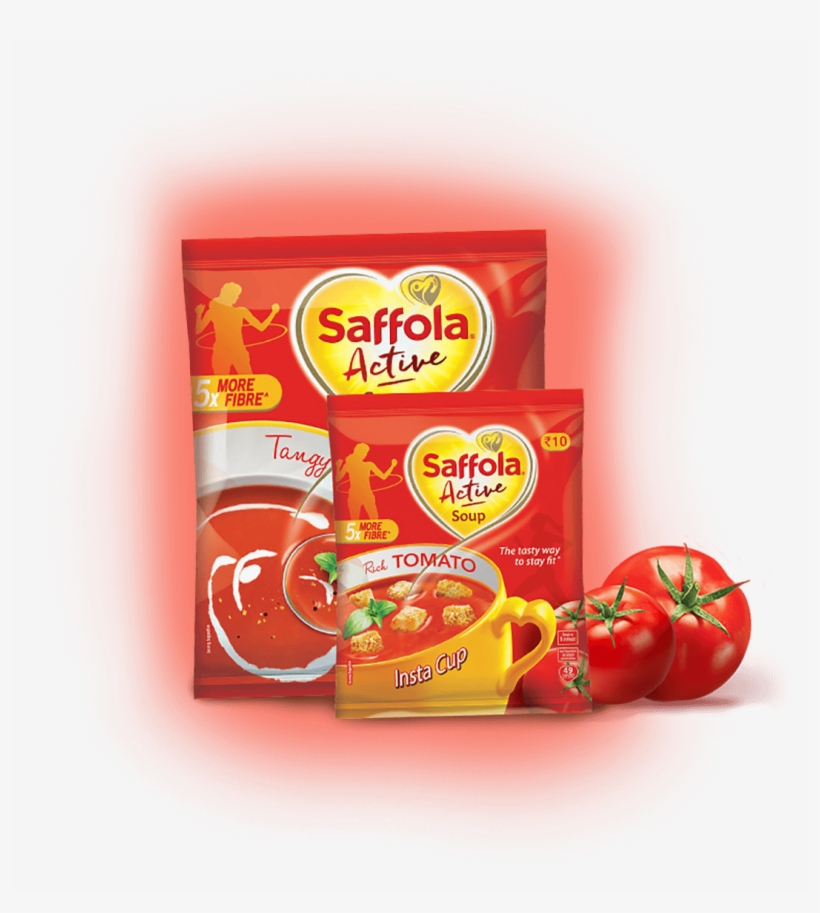 Tomato Veg - Saffola Active Edible Oil - 5 Lit Jar, transparent png download