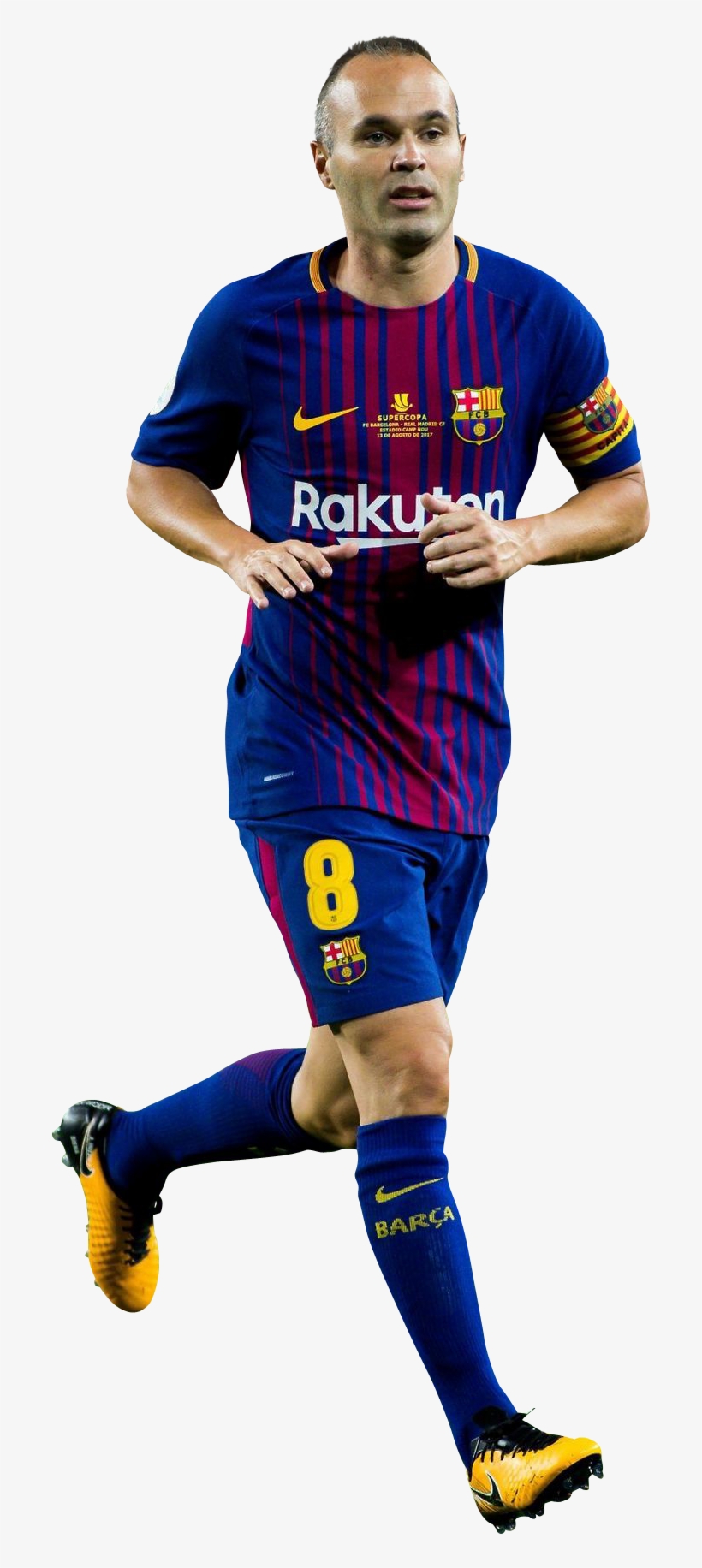 Andres Iniesta Render, transparent png download