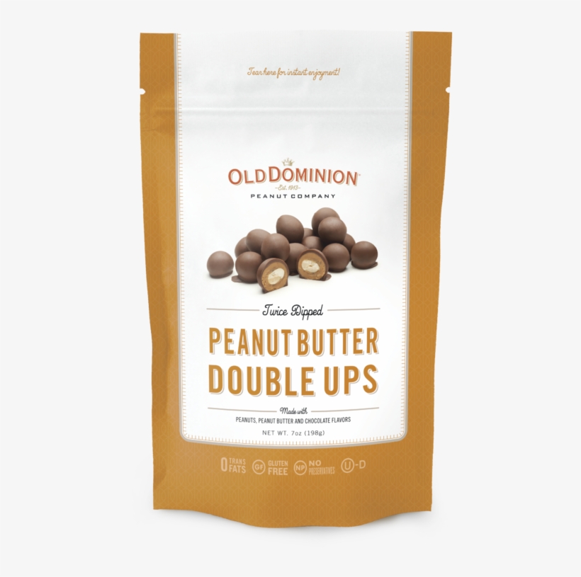 Nuts Twice Dipped Peanut Butter Double Ups Hammonds - Old Dominion Peanut Company Twice Dipped Peanut Butter, transparent png download