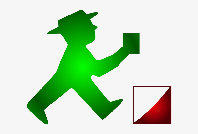 How To Set Use Green Man Walking Clipart, transparent png download