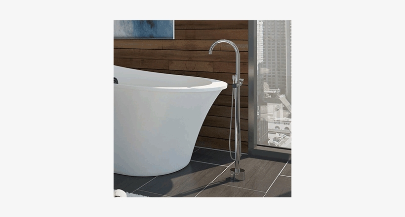Freestanding Roman Tub Faucets - Schon Aiden 5.8 Ft. Reversible Drain Bathtub, transparent png download