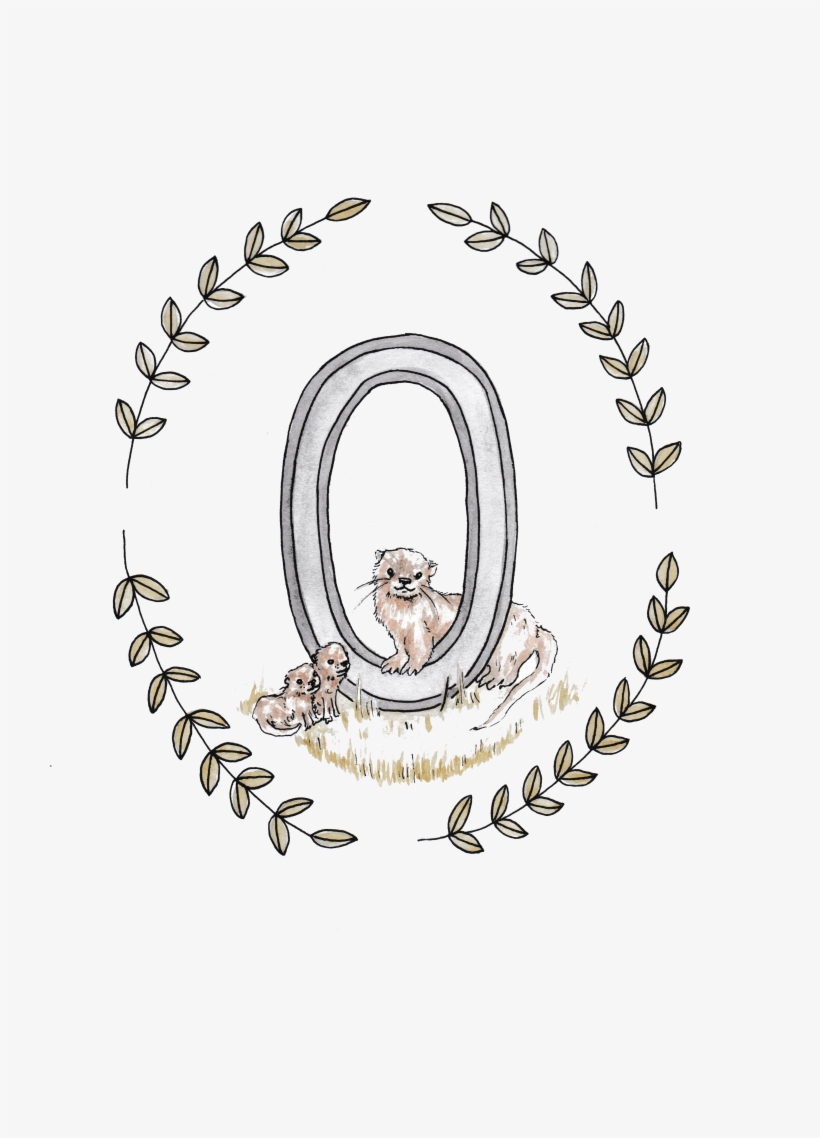 Alphabet Art Print Hand Painted Watercolour Design - Digital Art, transparent png download